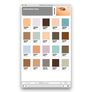 Pantone Color Manager Software (PS-CM100) product image Anahola Beach screen shot