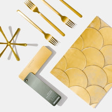 Load image into Gallery viewer, Pantone Metallic Gold Shimmers in new Colour Guide FHIP310N workstyle image