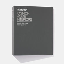Load image into Gallery viewer, Pantone FHI Metallic Shimmers Color Specifier FHIP410N closed binder primary product image
