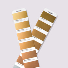 Load image into Gallery viewer, Pantone Metallics Colour Chart Guide (GG1507C) gold pages