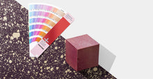 Load image into Gallery viewer, Pantone Plus Premium Metallics Guide Coated GG1505 open fan guide floor wall image