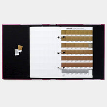 Load image into Gallery viewer, Pantone Plus Metallic Chips Coated GB1507 open binder product image