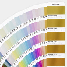Load image into Gallery viewer, Pantone Plus Metallics Guide Set Coated GP1507 displayed fan product image